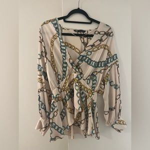 Zara Chain Link Blouse